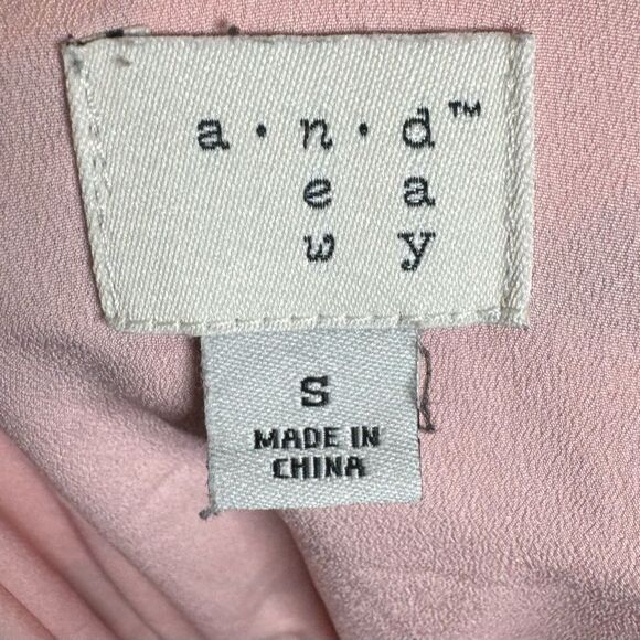 Pink and black print one shoulder ruffle chiffon dress size small - Picture 6 of 7